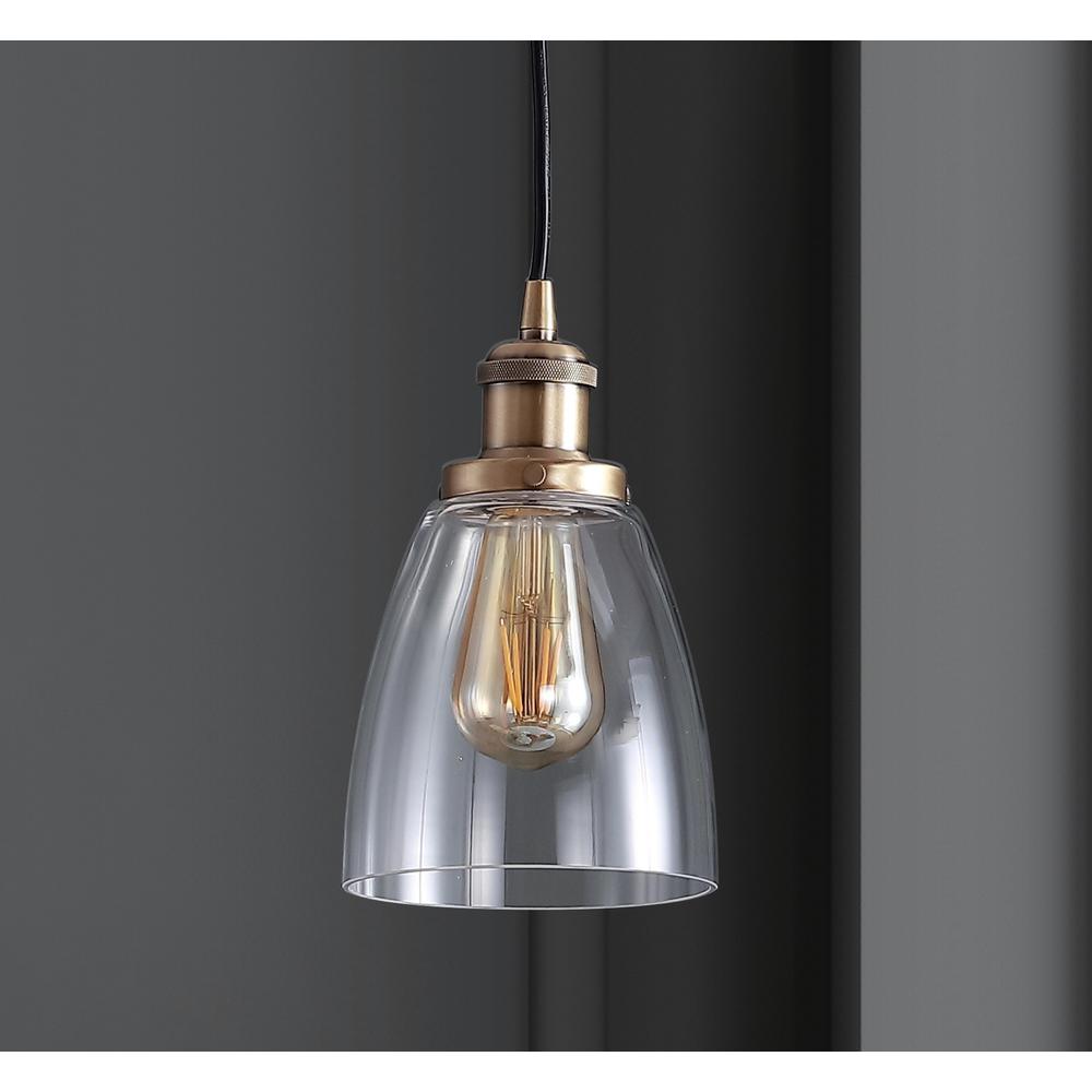 Cleo Adjustable Metal/Glass Led Pendant. Picture 6