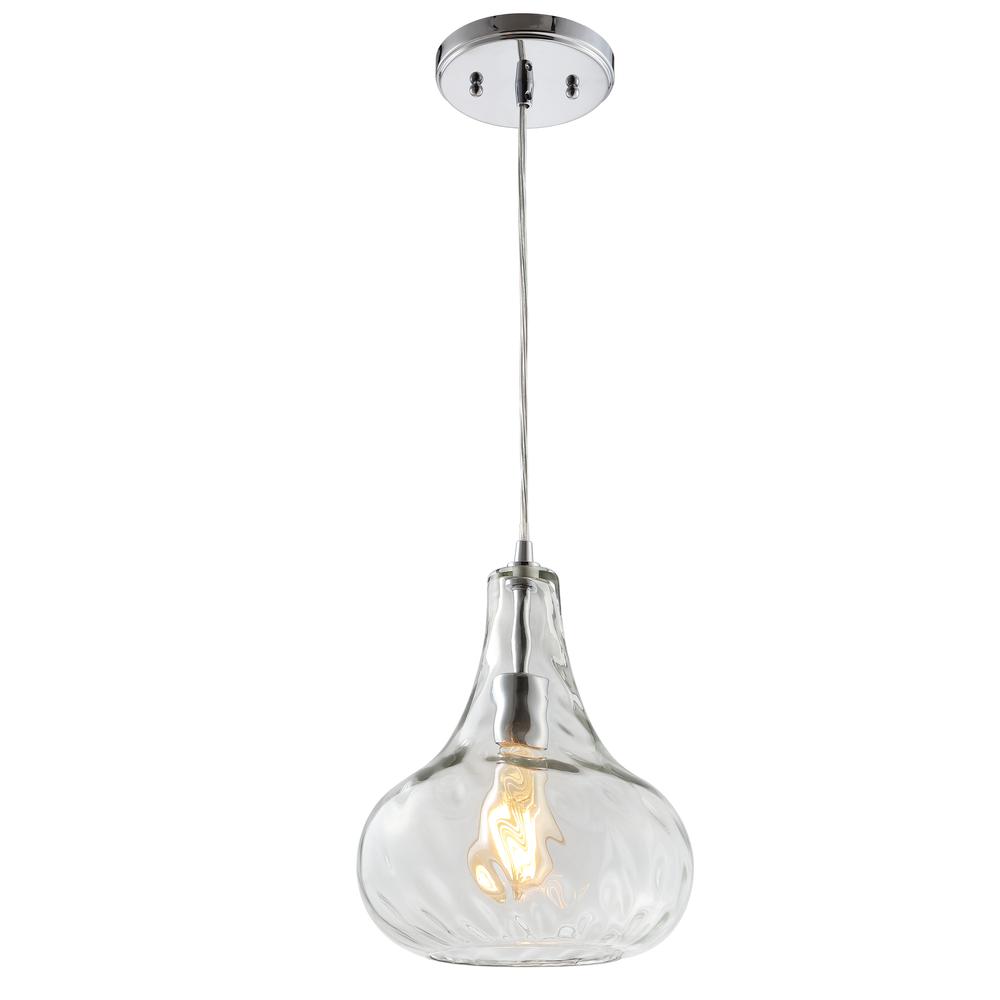 Ferano Adjustable Metal/Glass LED Pendant. The main picture.