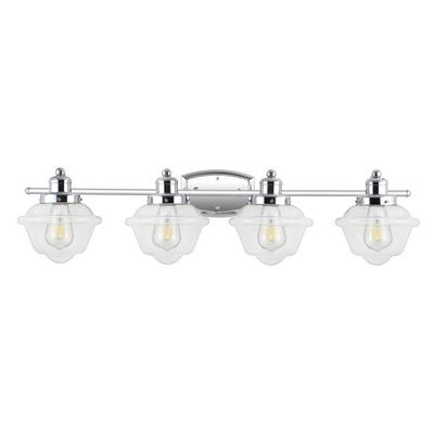 Orleans Iron/Glass Schoolhouse LED Vanity Light. Picture 11