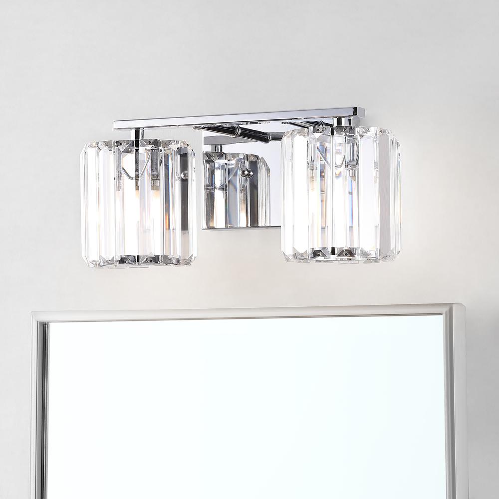 Coco Prism Vintage Metal/Glass Classic Glam Led Vanity Light. Picture 7