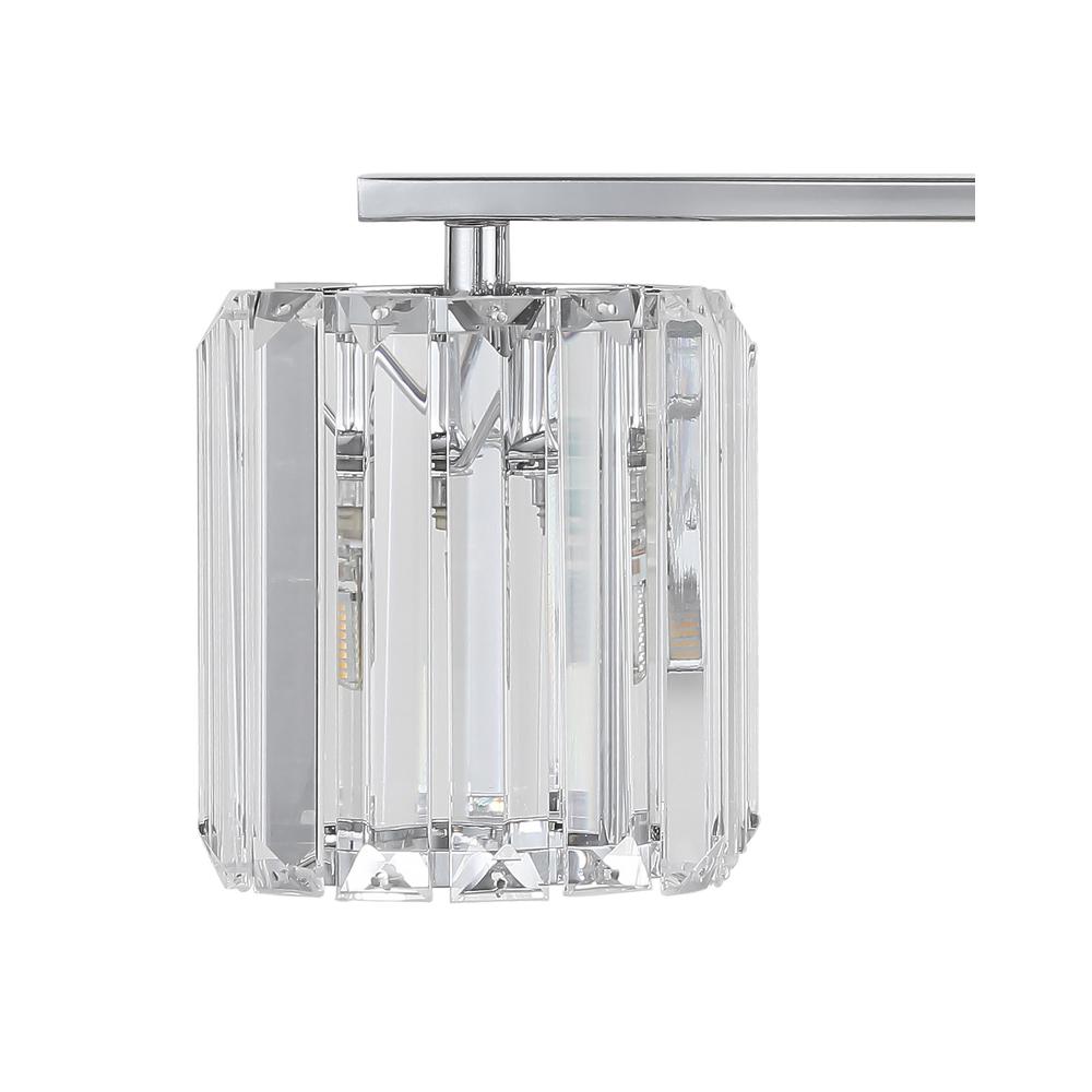 Coco Prism Vintage Metal/Glass Classic Glam LED Vanity Light. Picture 3