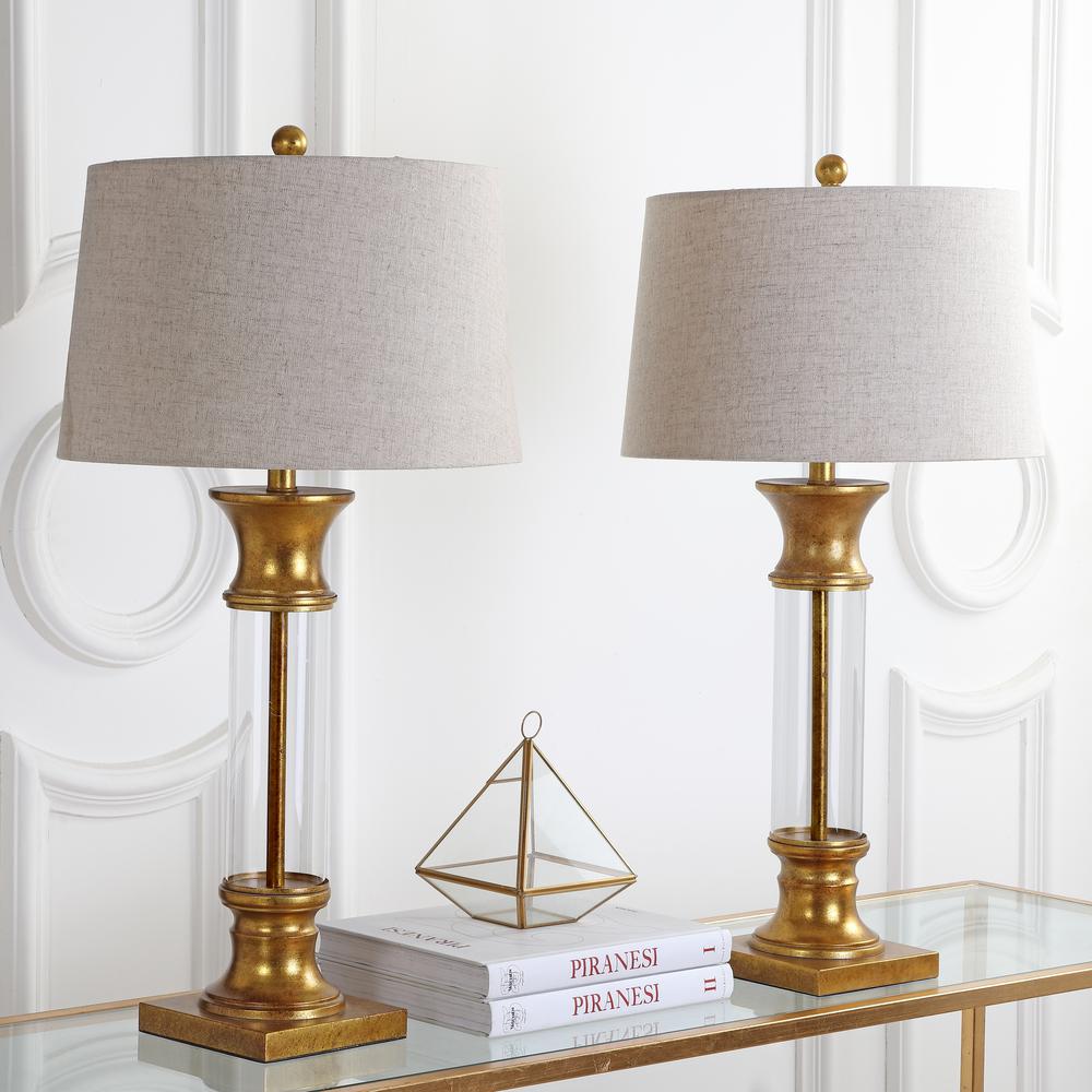 Hunter Metal/Glass LED Table Lamp (Set of 2). Picture 4