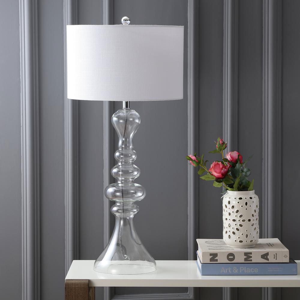 Madeline Curved Glass LED Table Lamp. Picture 8