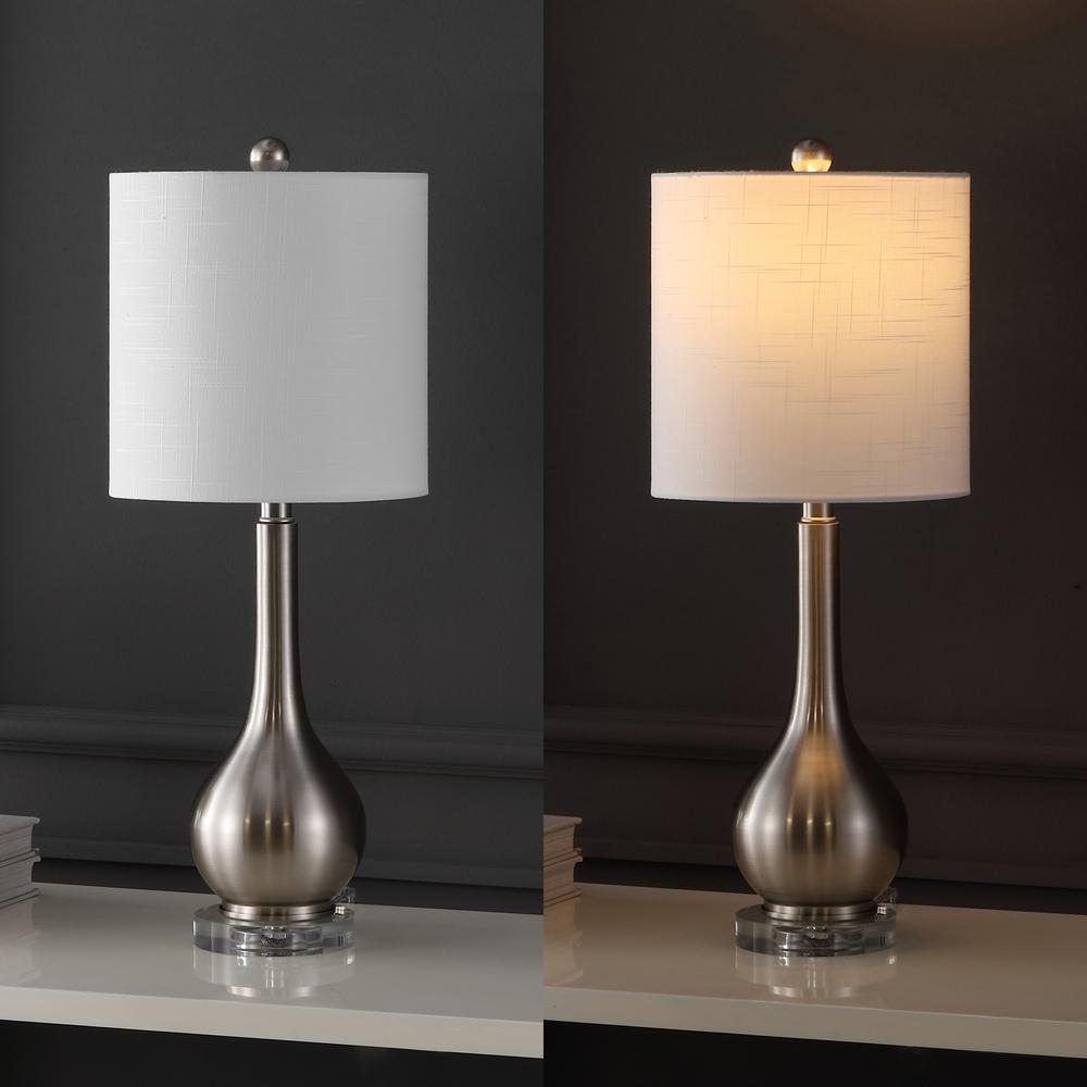 Dylan Metal/Crystal Teardrop Led Table Lamp. Picture 4