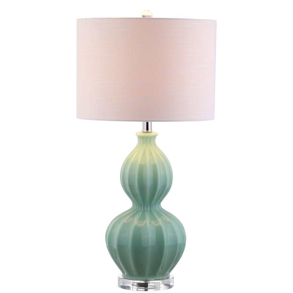 Faye Glass LED Table Lamp. Picture 1