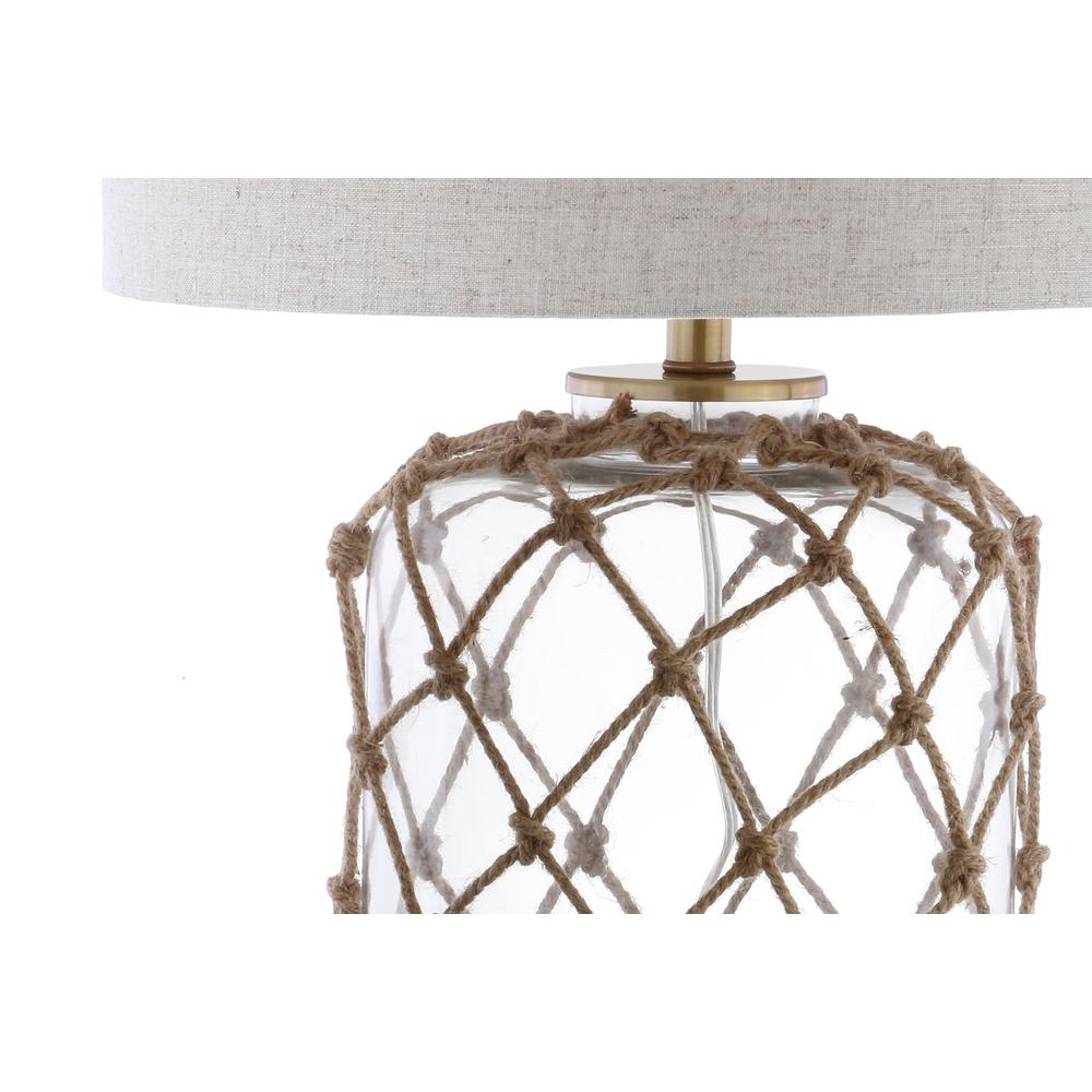 Mer Glass and Rope LED Table Lamp. Picture 3