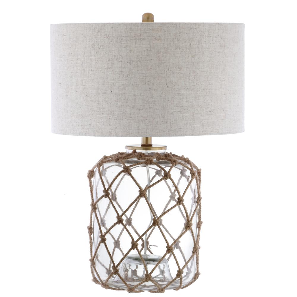 Mer Glass and Rope LED Table Lamp. Picture 2