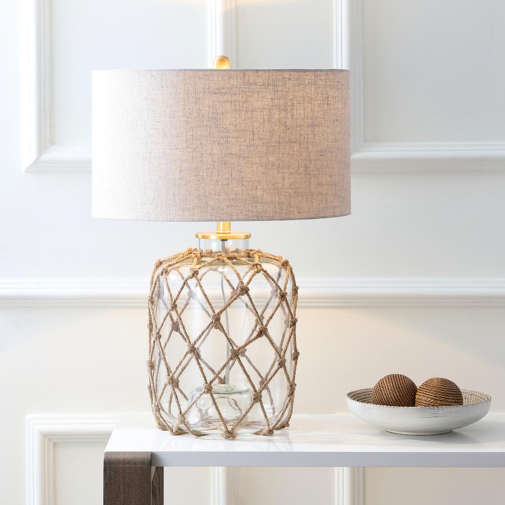 Mer Glass and Rope LED Table Lamp. Picture 5