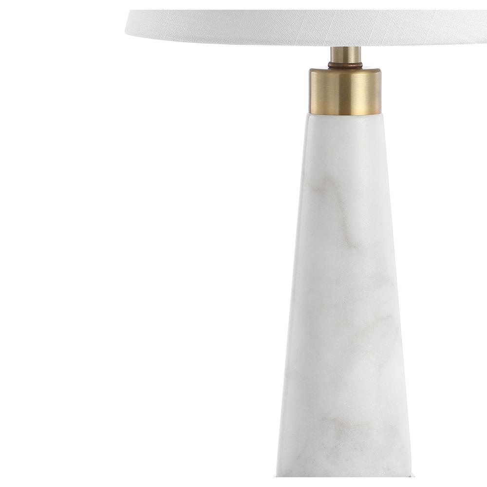 Travis Marbleiron Gold Modern Column LED Table Lamp (Set of 2). Picture 3