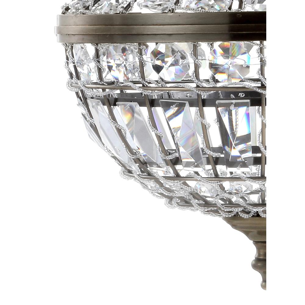 Regina Crystal/Metal Empire LED Pendant. Picture 5