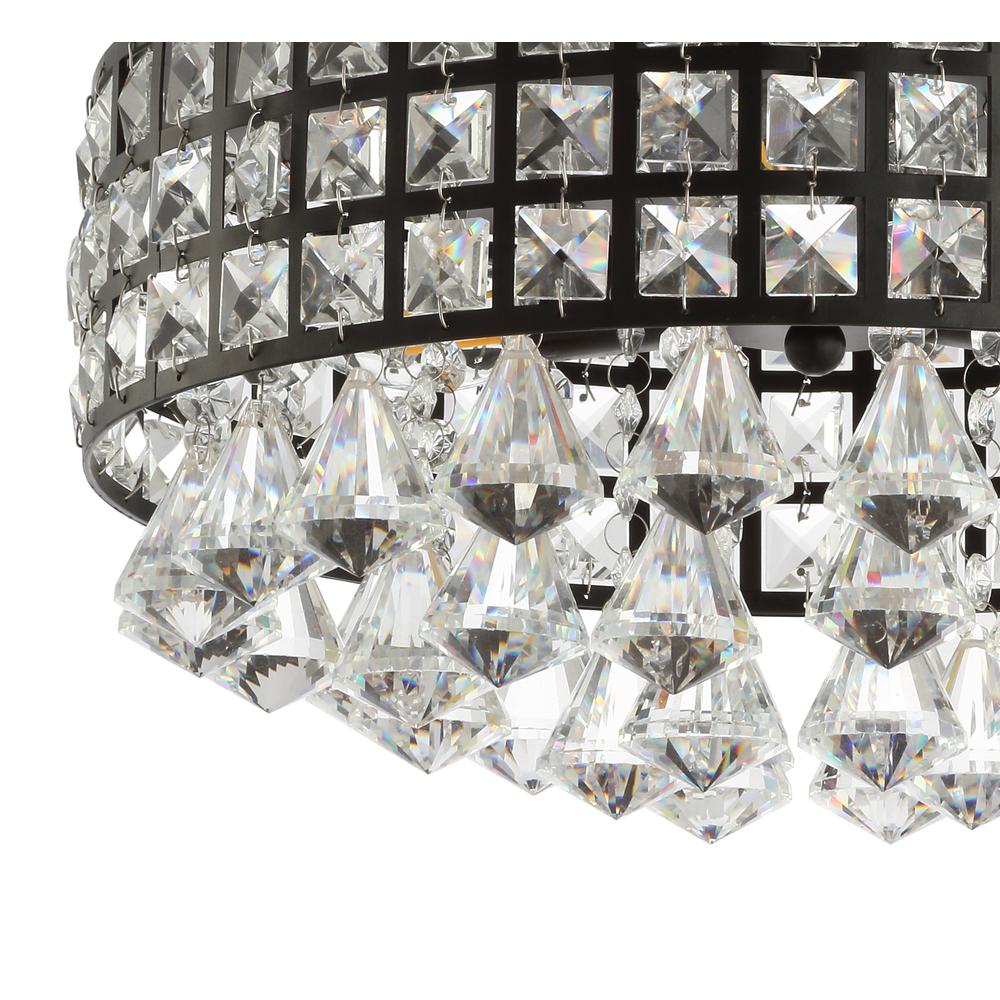 Meredith Crystal Dropsmetal LED Flush Mount. Picture 5
