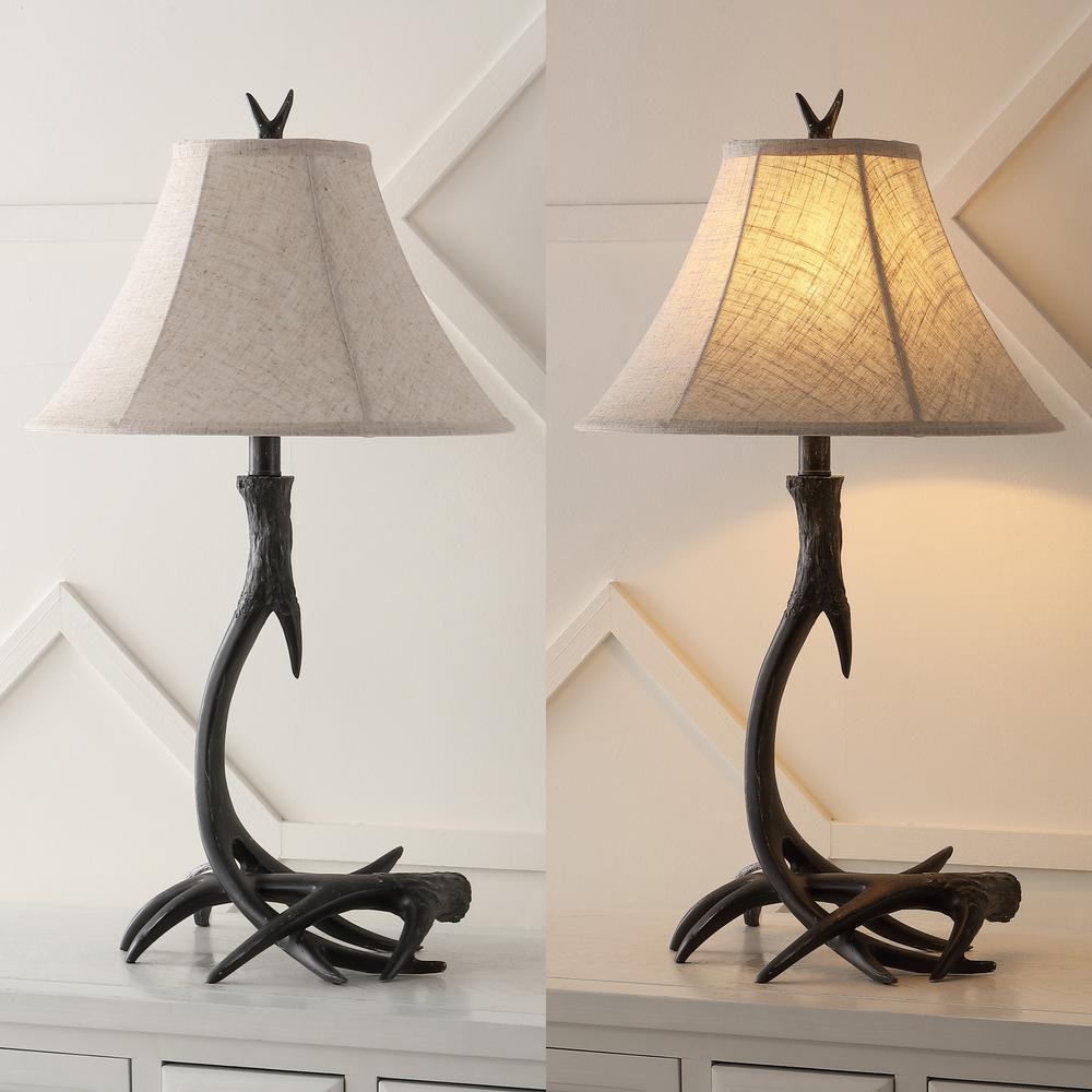 Antler Rustic Resin LED Table Lamp. Picture 7
