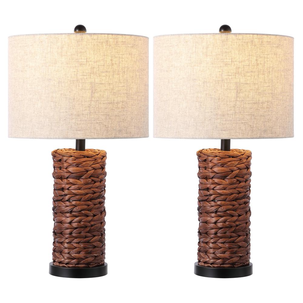 Elicia Coastal Water Hyacinth Led Table Lamp. Picture 1