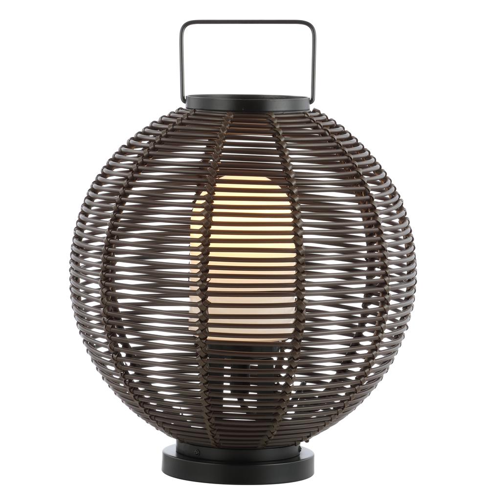 Jigu Outdoor Woven Globe Asian LED Lantern. Picture 1