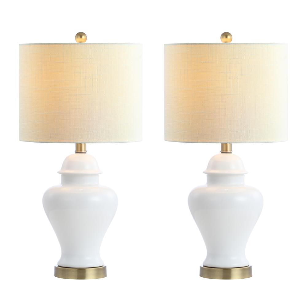 Qin Ceramiciron Classic Cottage LED Table Lamp (Set of 2). Picture 1