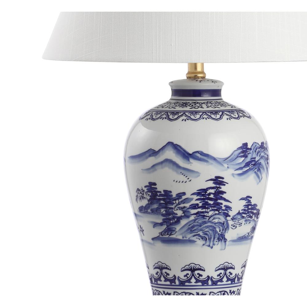 Zhou Ceramiciron Traditional Cottage LED Table Lamp. Picture 3