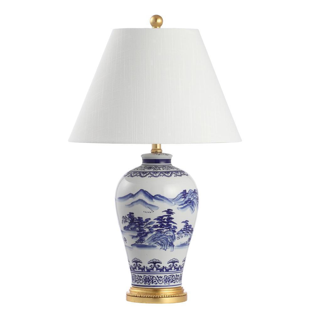 Zhou Ceramiciron Traditional Cottage LED Table Lamp. Picture 2
