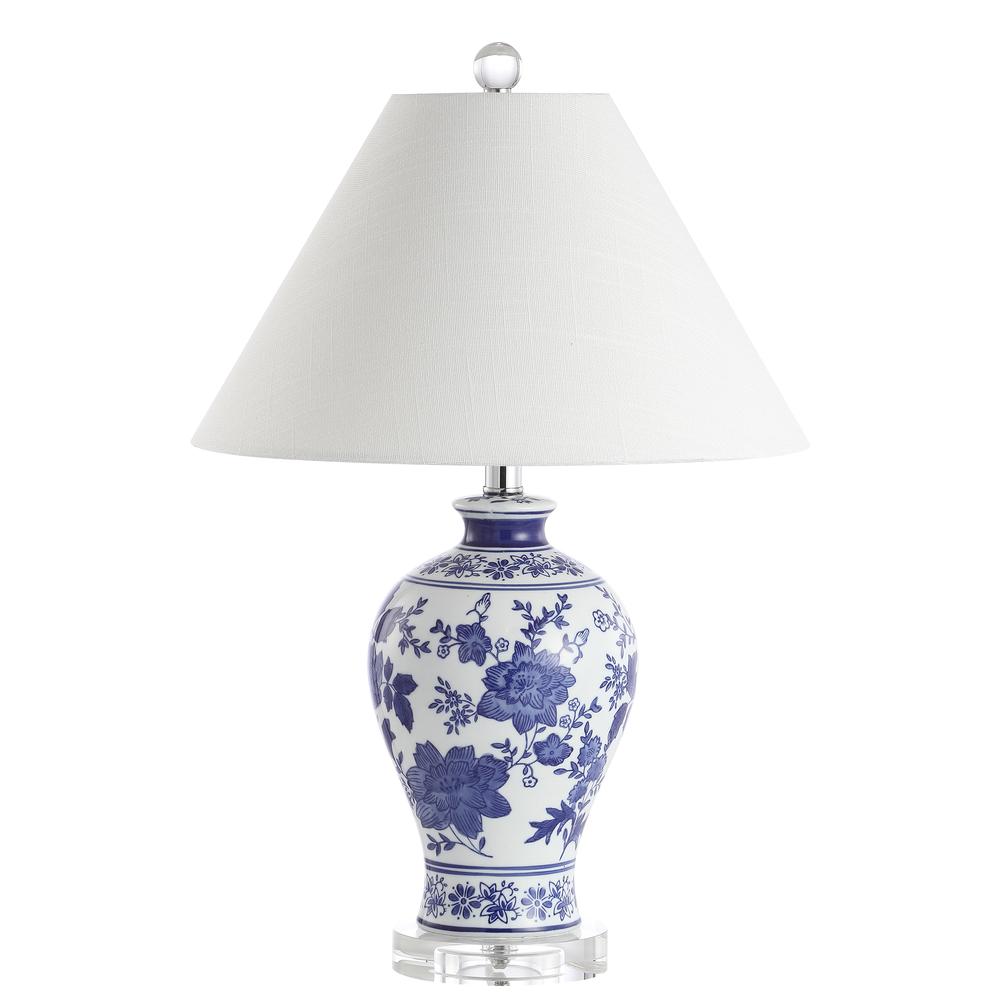 Song Ceramiccrystal Chinoiserie Floral LED Table Lamp. Picture 2
