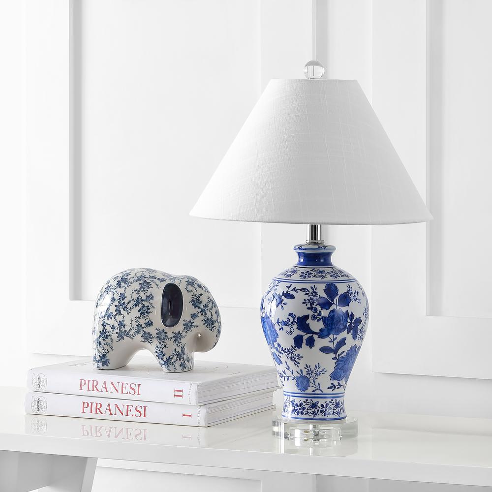 Song Ceramiccrystal Chinoiserie Floral LED Table Lamp. Picture 6