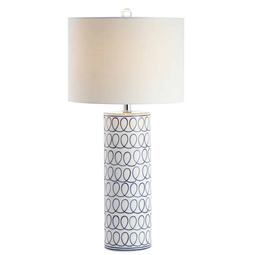 Loop Ceramic Modern Column LED Table Lamp. Picture 1