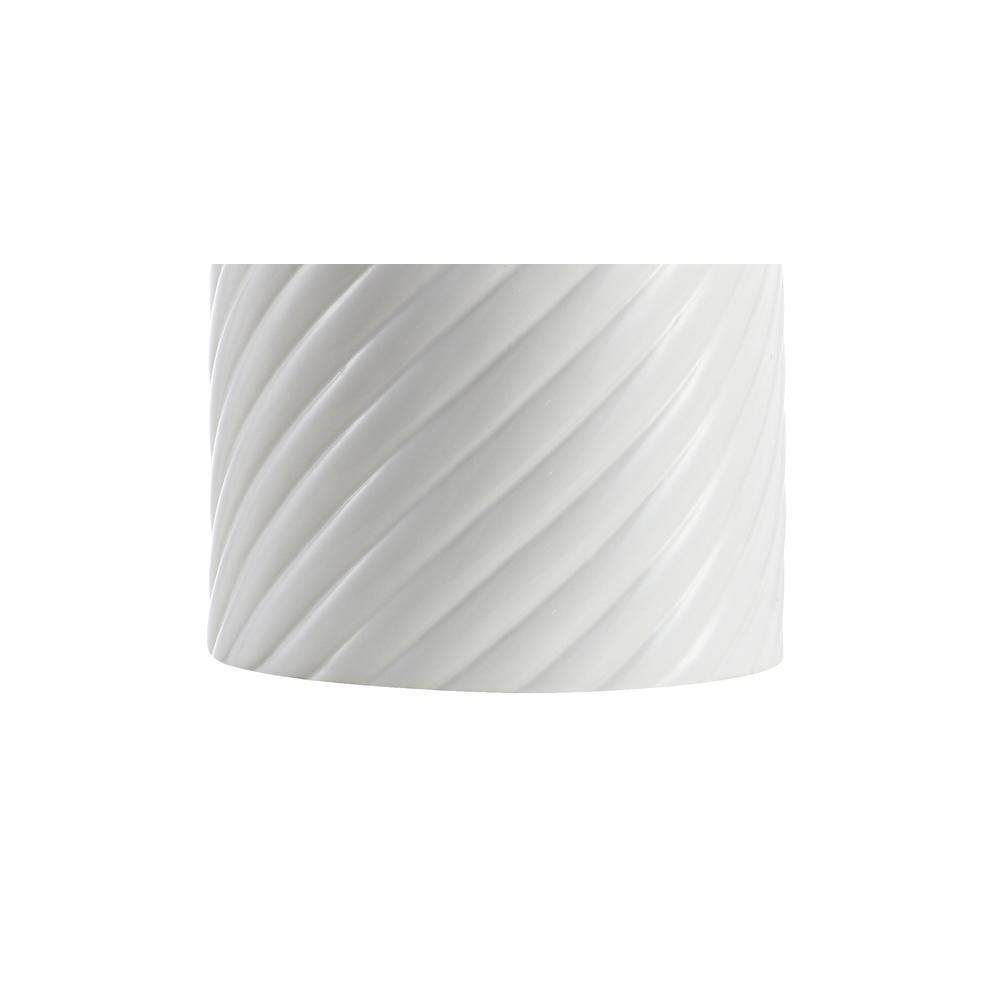 Serge Swirl Ceramic Bohemian Glam LED Table Lamp. Picture 4