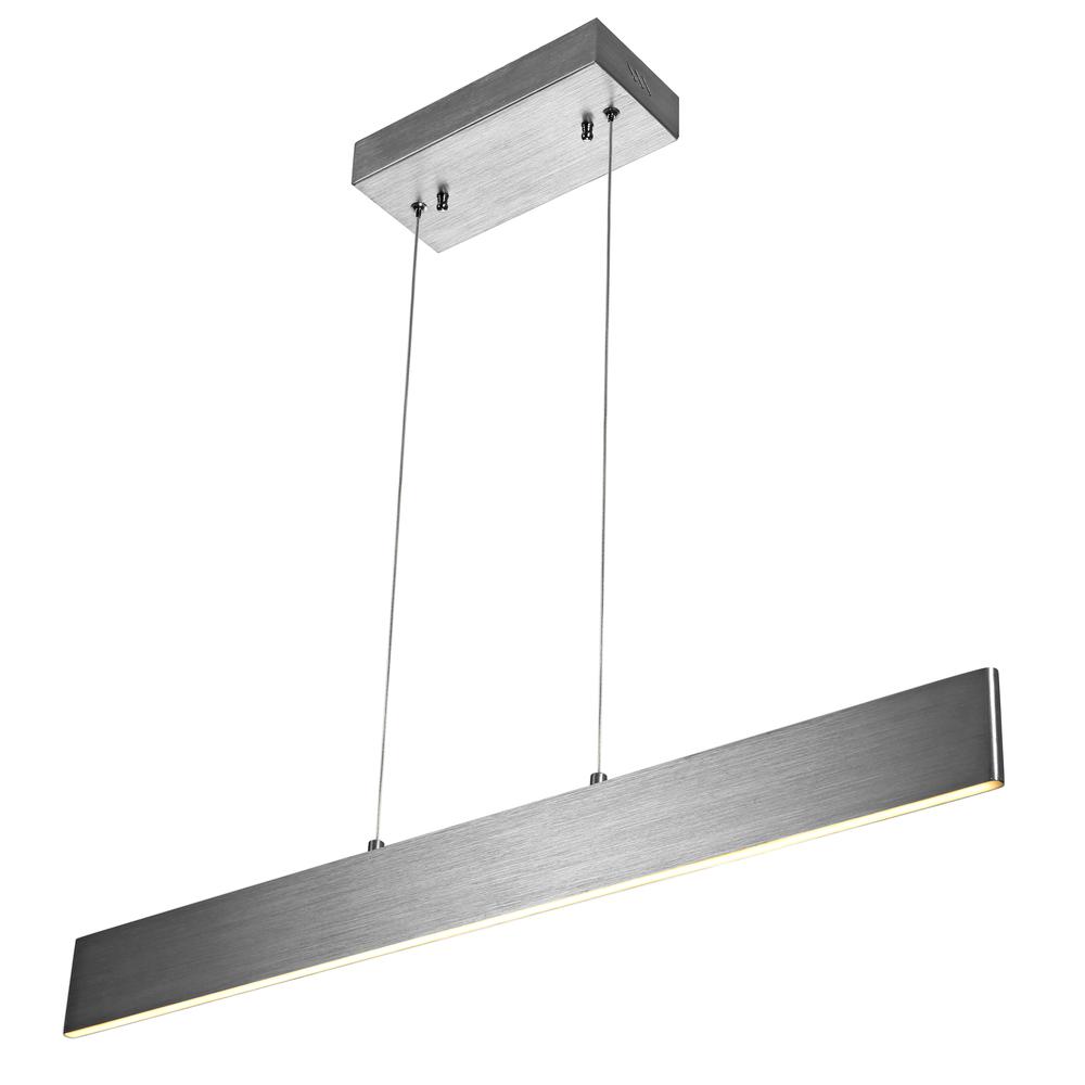 Draper Dimmable Adjustable Integrated LED Metal Linear Pendant. Picture 8