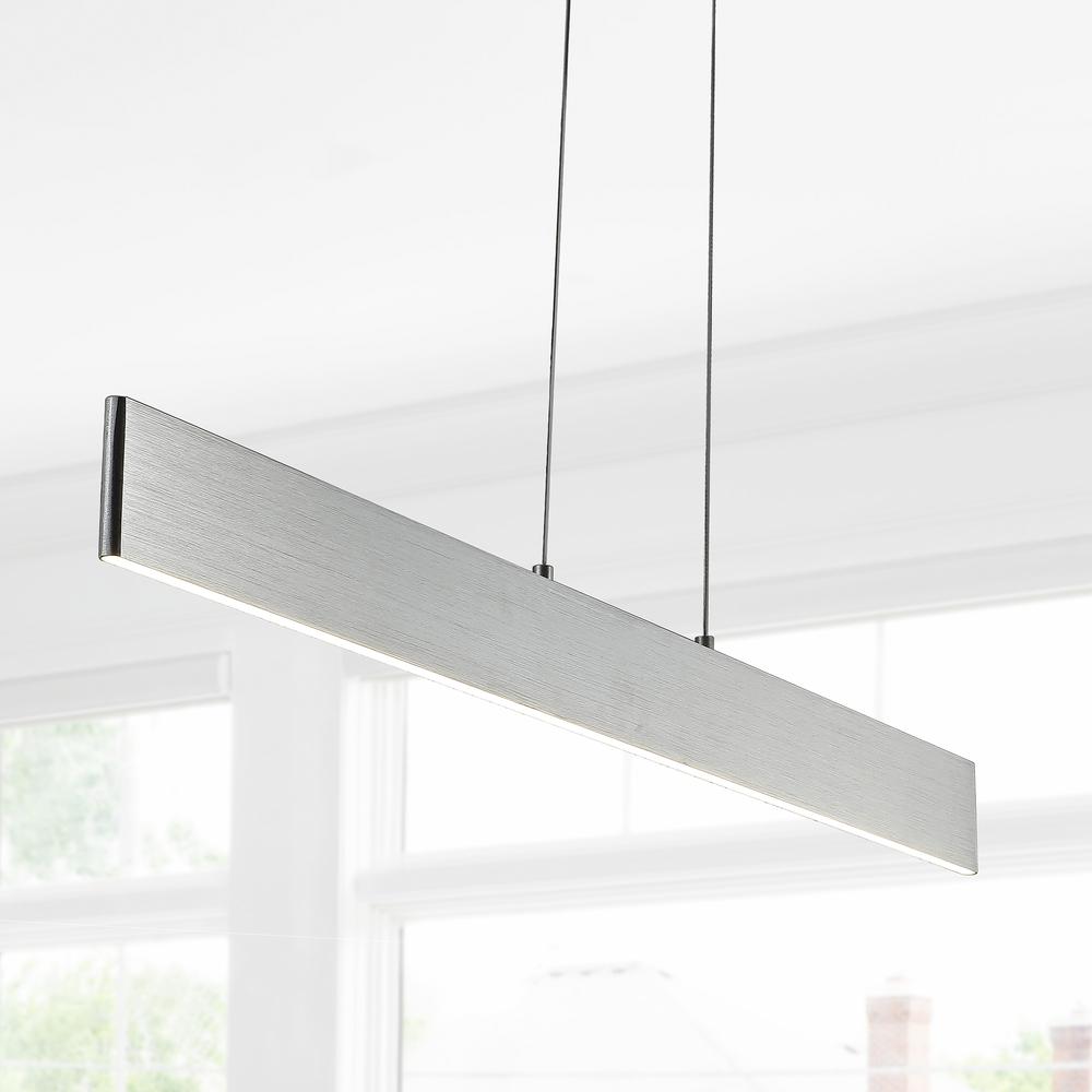 Draper Dimmable Adjustable Integrated LED Metal Linear Pendant. Picture 10