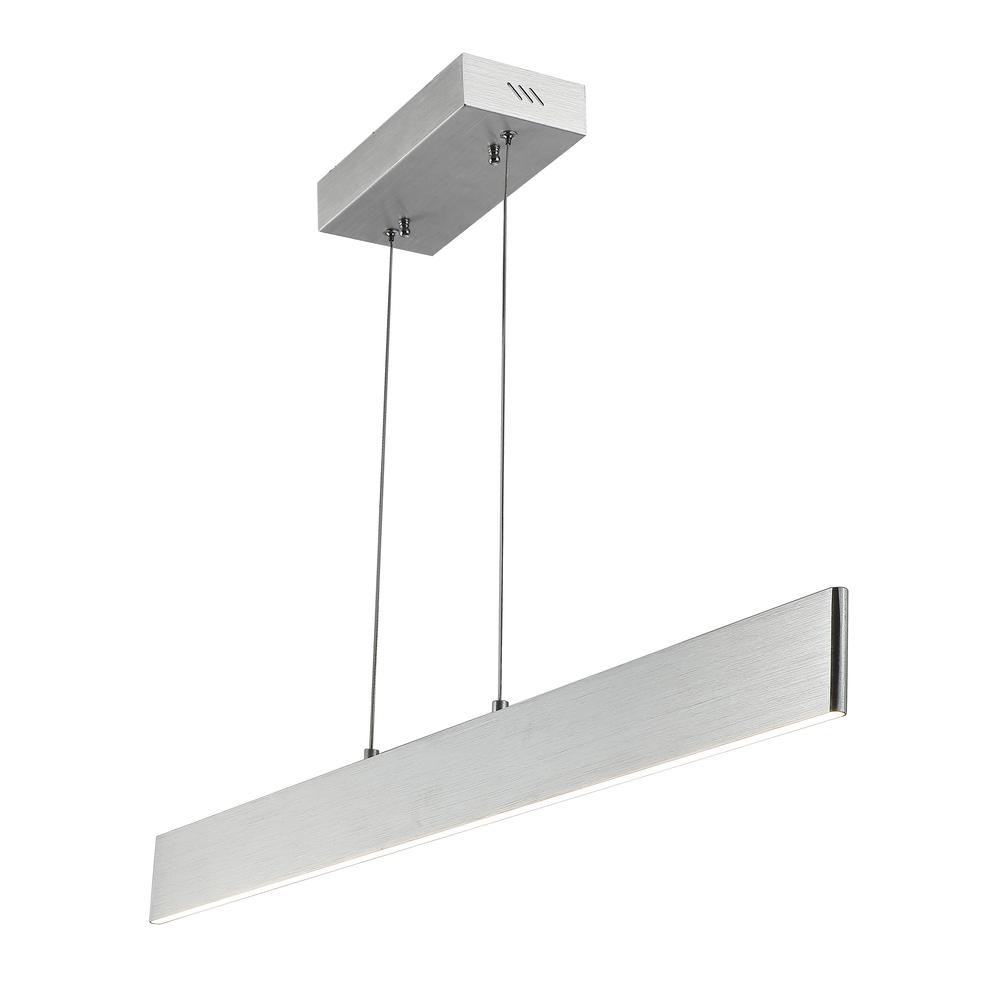 Draper Dimmable Adjustable Integrated LED Metal Linear Pendant. Picture 8