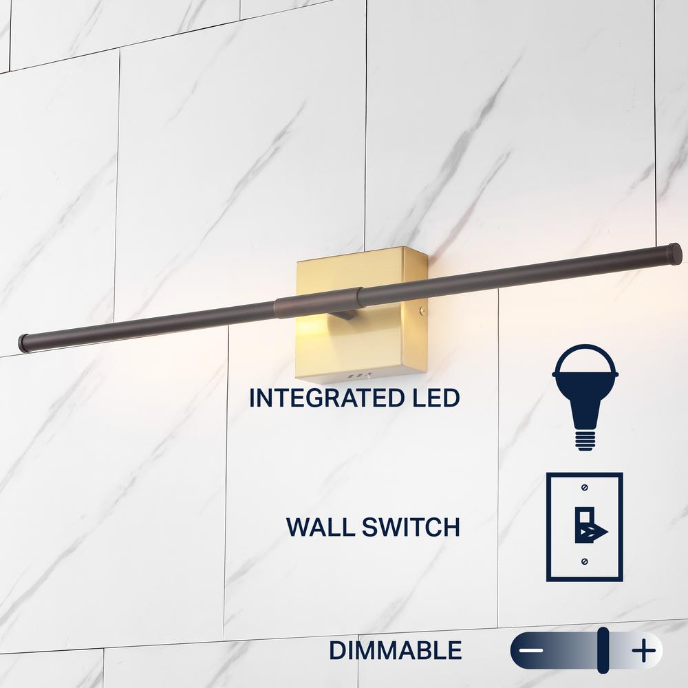 Conley Adjustable Integrated Led Metal Linear Pendant. Picture 5