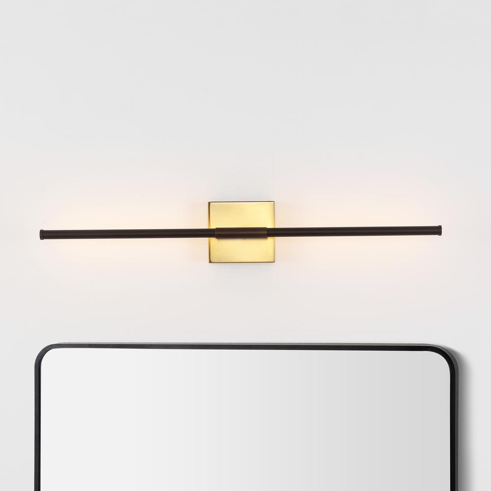 Conley Adjustable Integrated Led Metal Linear Pendant. Picture 7