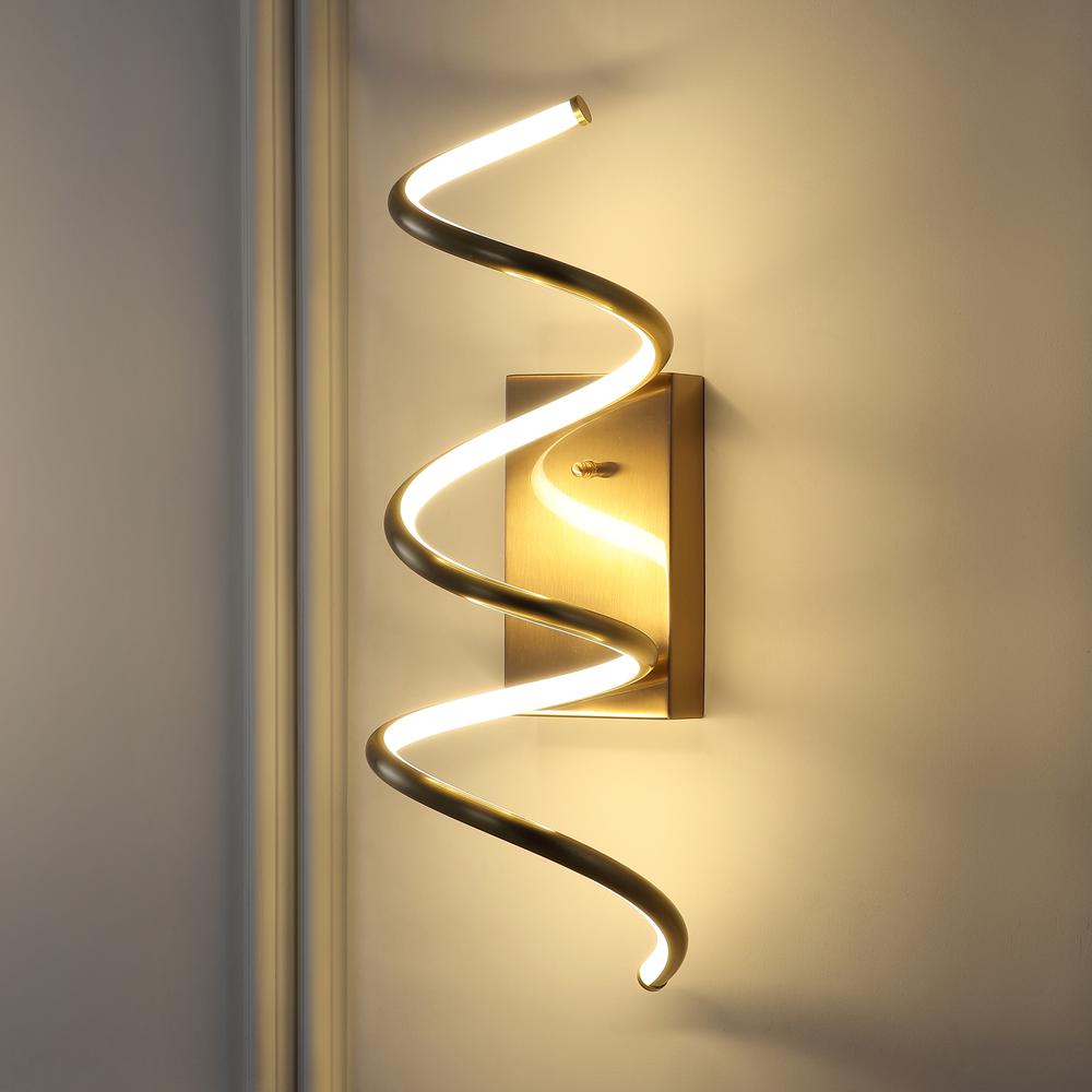 Scribble Modern Metal Integrated LED Vanity Light Sconce. Picture 11