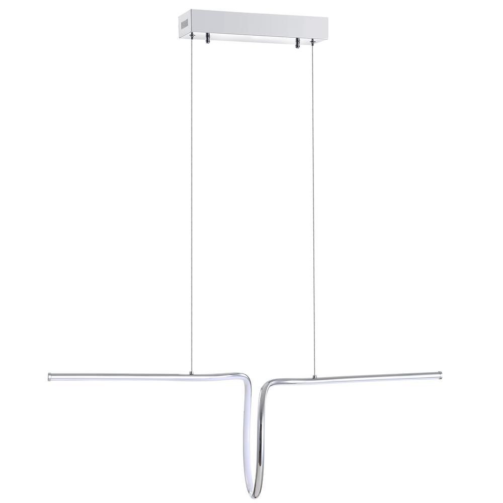 Ali Dimmable Adjustable Integrated LED Metal Linear Pendant. Picture 2