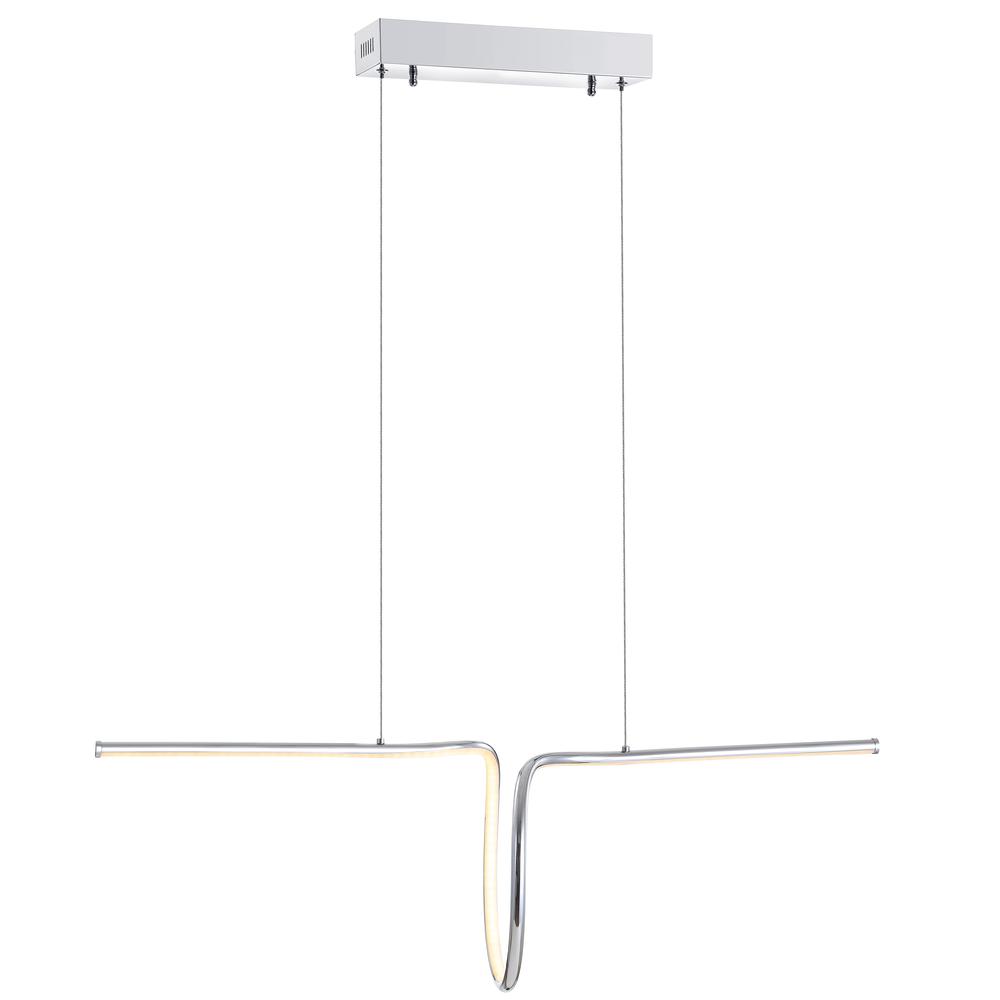 Ali Dimmable Adjustable Integrated LED Metal Linear Pendant. Picture 1