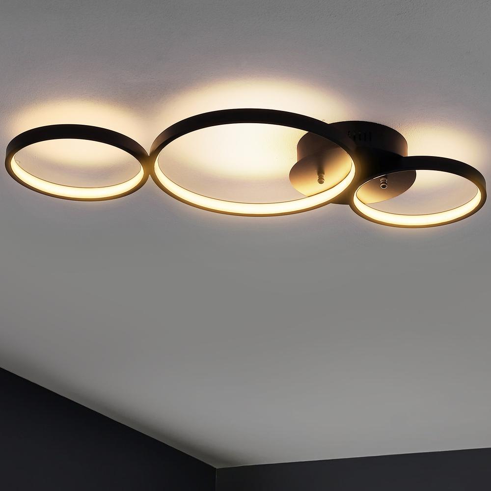 Nube Contemporary Modern Metal Integrated LED Flush Mount. Picture 9