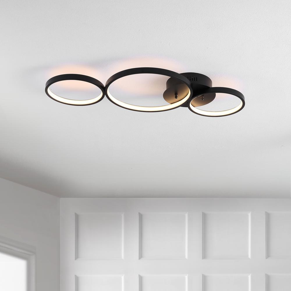 Nube Contemporary Modern Metal Integrated LED Flush Mount. Picture 5