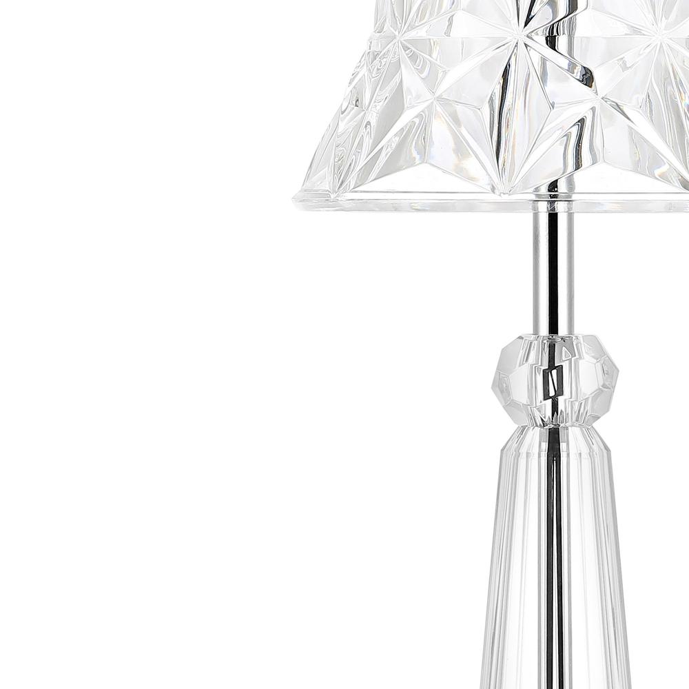 Madelyn Bohemian Classic Acrylic Rechargeable Integrated LED Table Lamp. Picture 2