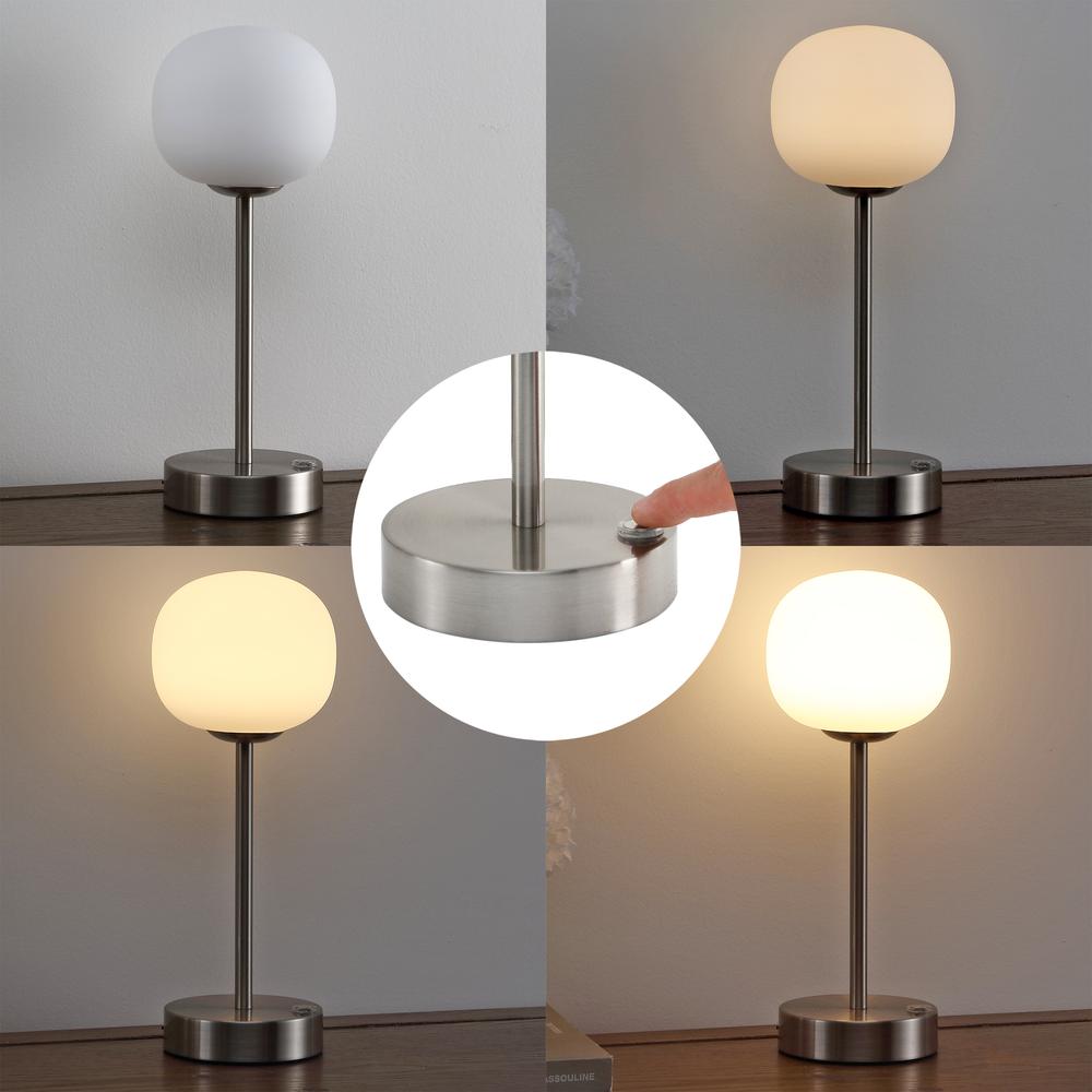 Natalia Modern Minimalist Iron Rechargeable Integrated LED Table Lamp. Picture 4
