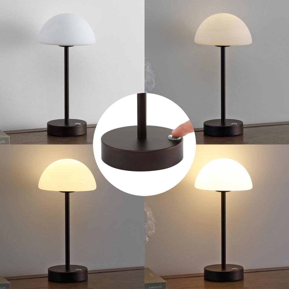 Xavier Modern Minimalist Iron Rechargeable Integrated LED Table Lamp. Picture 4