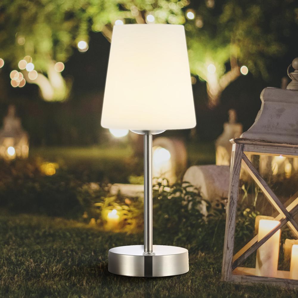 Carson Modern Minimalist Iron Rechargeable Integrated LED Table Lamp. Picture 10