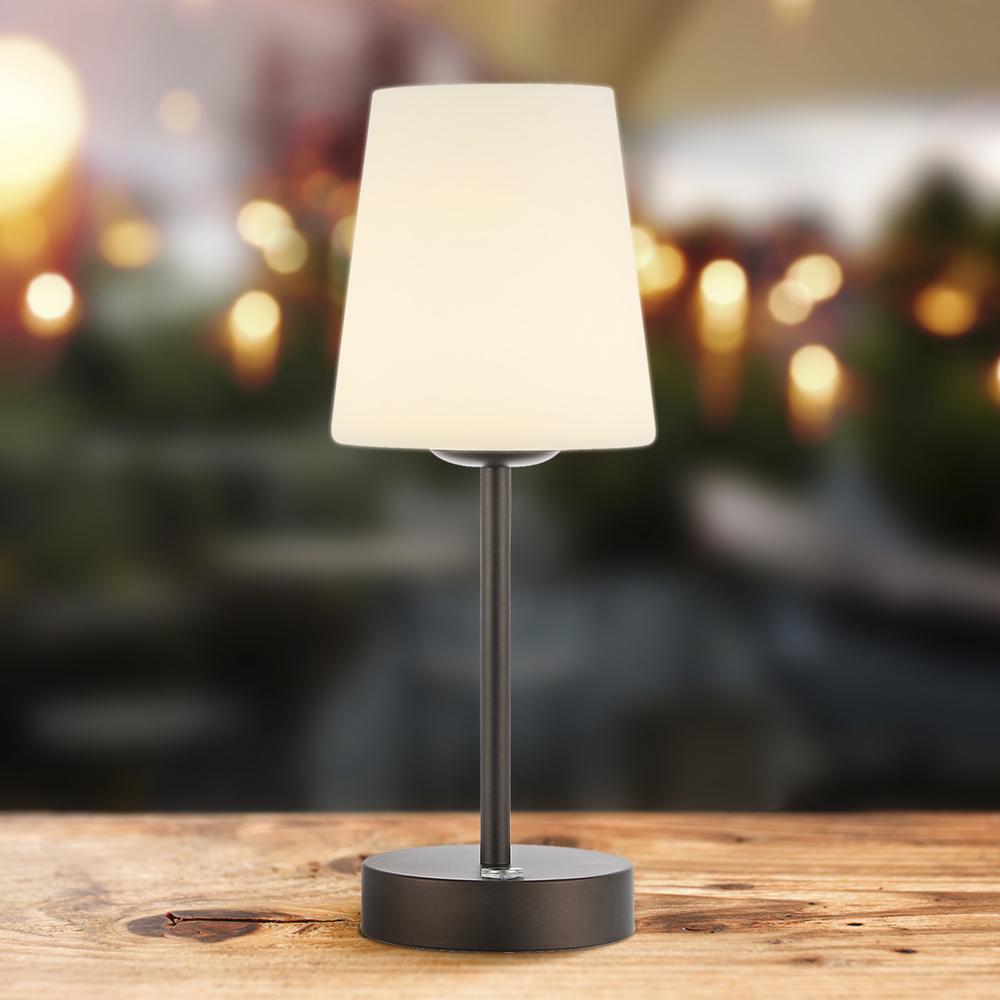 Carson Modern Minimalist Iron Rechargeable Integrated LED Table Lamp. Picture 9