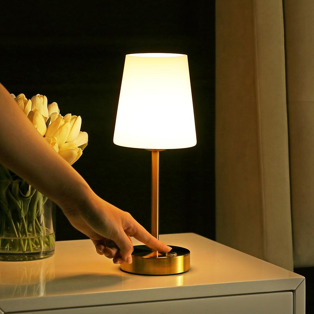 Carson Modern Minimalist Iron Rechargeable Integrated Led Table Lamp. Picture 8