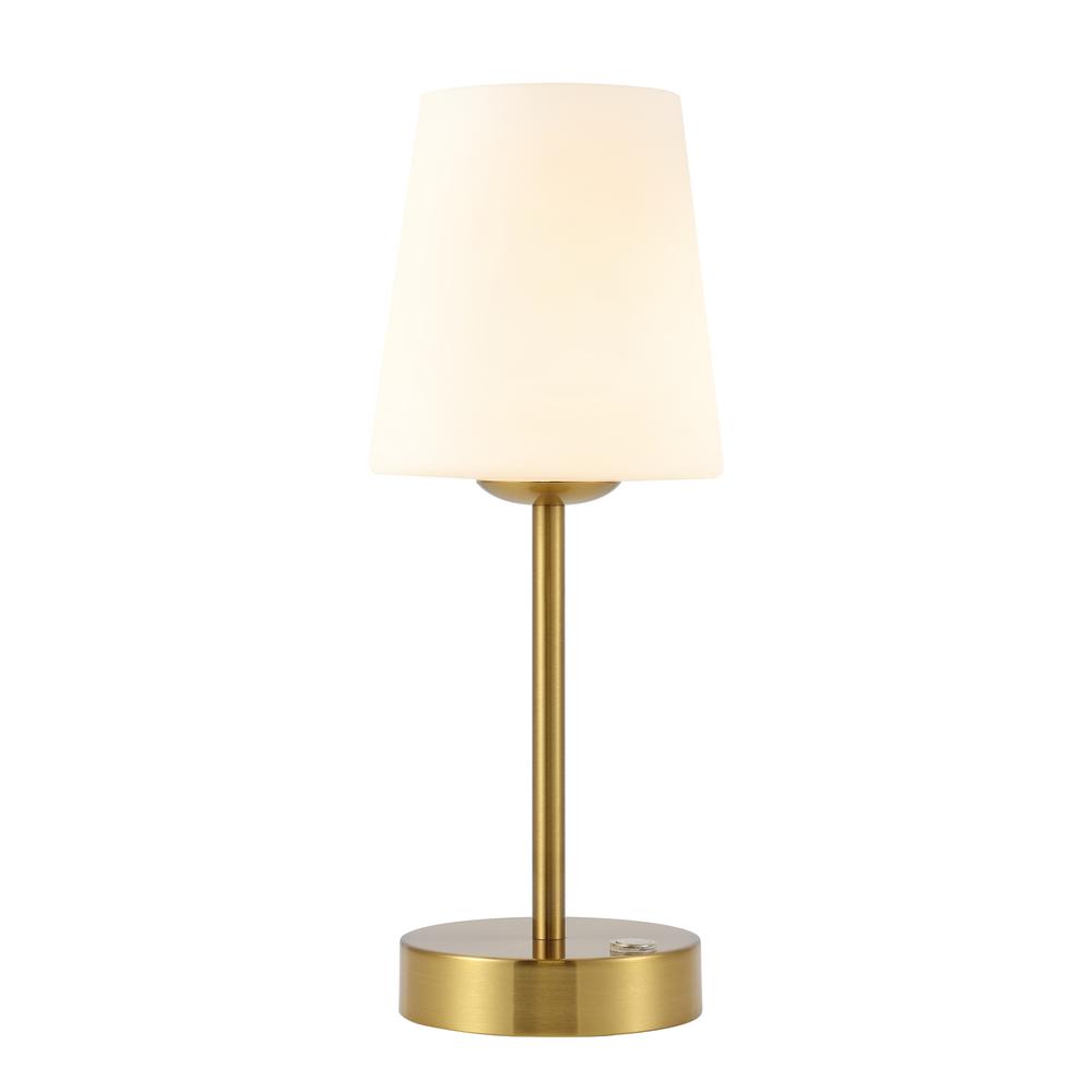 Carson Modern Minimalist Iron Rechargeable Integrated LED Table Lamp. Picture 7