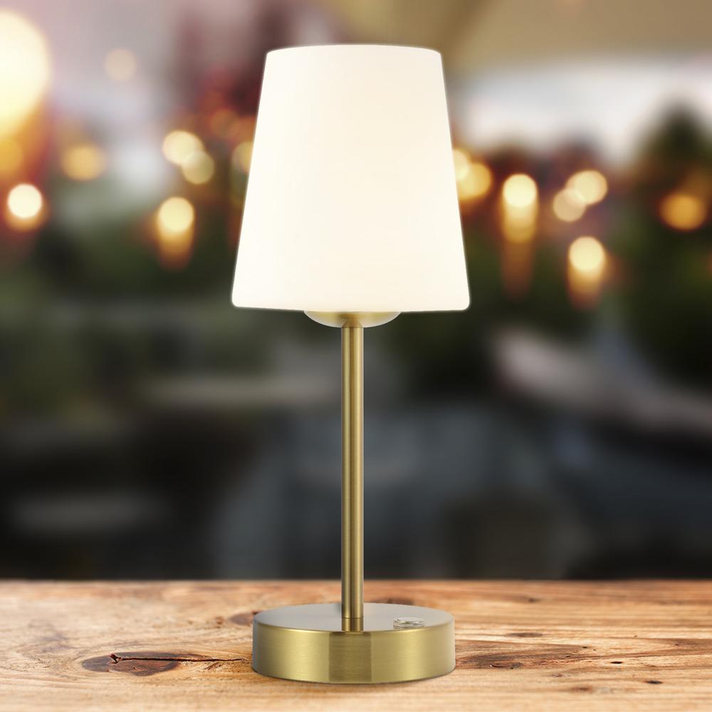 Carson Modern Minimalist Iron Rechargeable Integrated Led Table Lamp. Picture 9