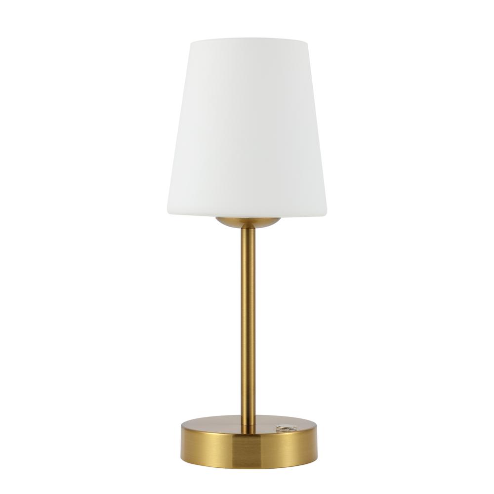 Carson Modern Minimalist Iron Rechargeable Integrated Led Table Lamp. Picture 1