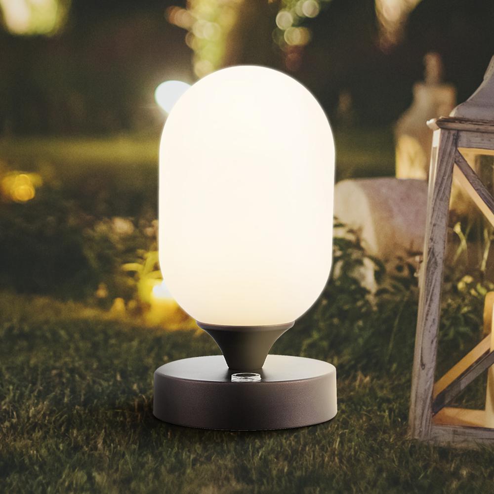 Eli Bohemian Farmhouse Iron Rechargeable Integrated LED Table Lamp. Picture 10
