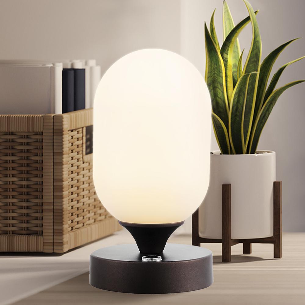 Eli Bohemian Farmhouse Iron Rechargeable Integrated LED Table Lamp. Picture 11