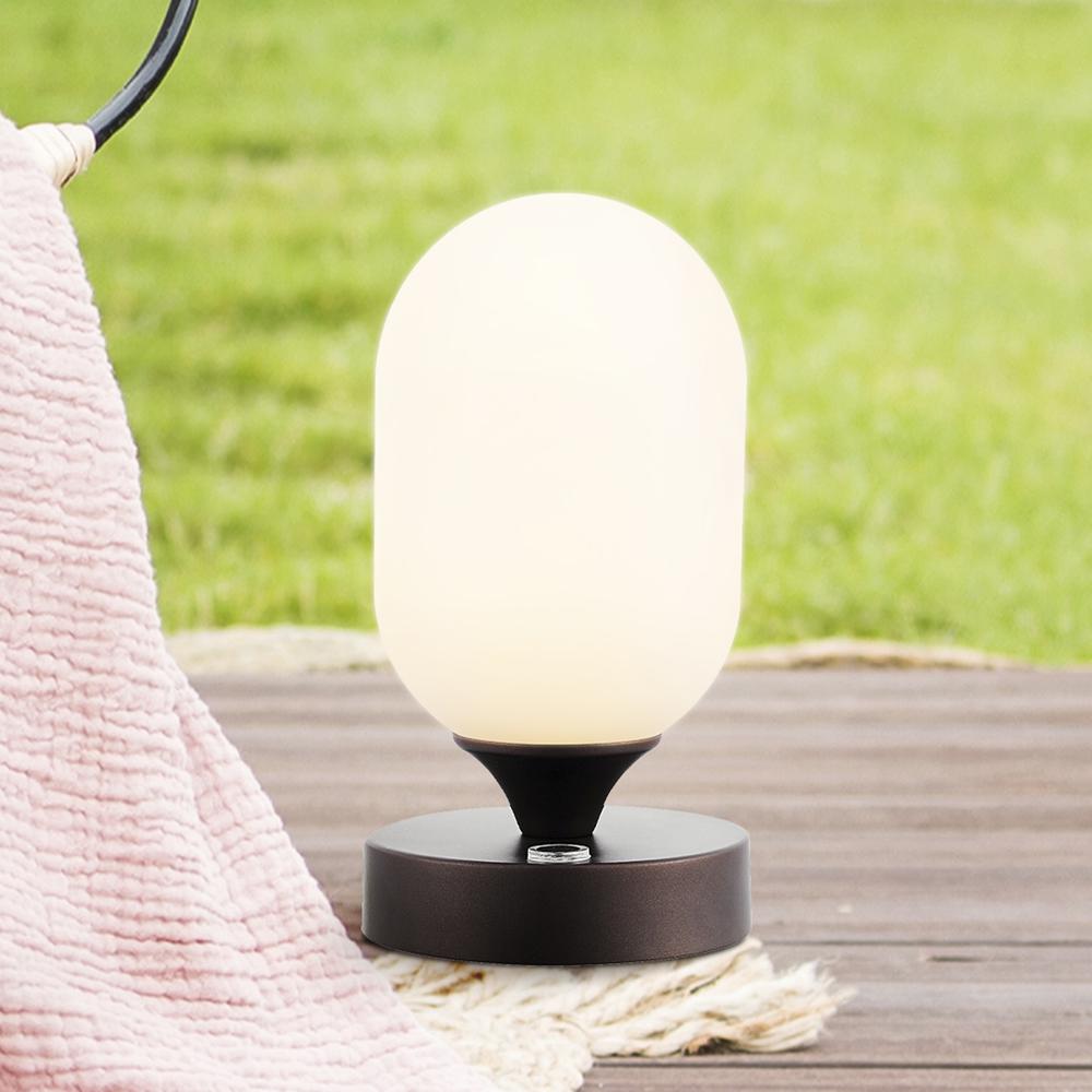 Eli Bohemian Farmhouse Iron Rechargeable Integrated LED Table Lamp. Picture 12