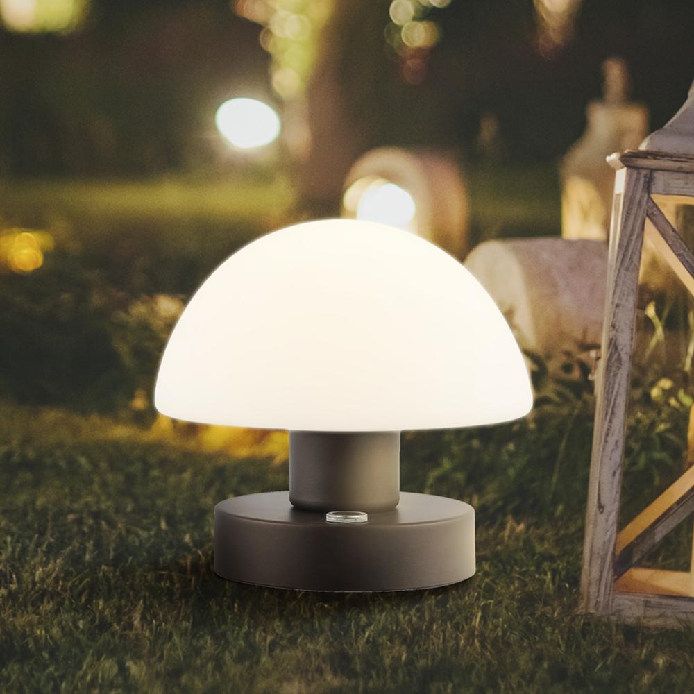 Zoe Bohemian Farmhouse Iron Rechargeable Integrated LED Table Lamp. Picture 10