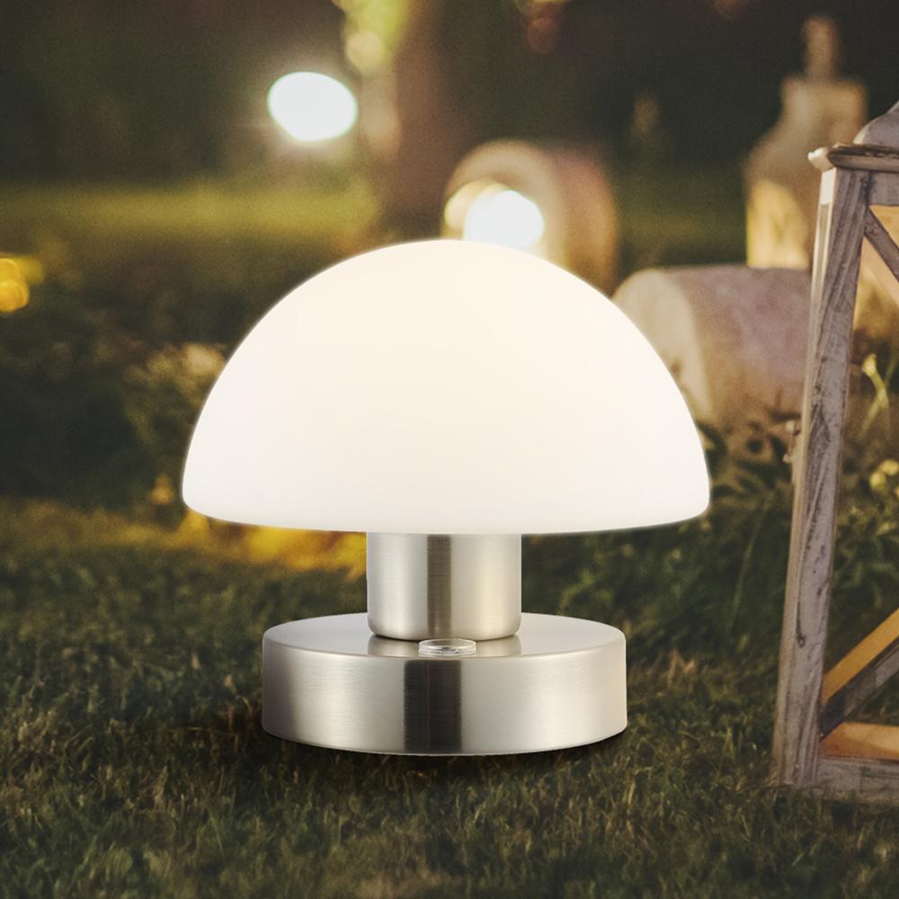 Zoe Bohemian Farmhouse Iron Rechargeable Integrated LED Table Lamp. Picture 10