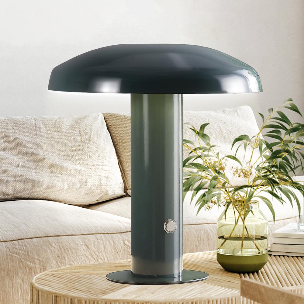 Rechargeablecordless Iron Integrated LED Mushroom Table Lamp. Picture 9